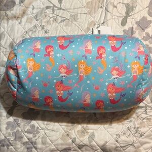 Comfort Bay Turquoise Mermaid Print Bolster Pillow